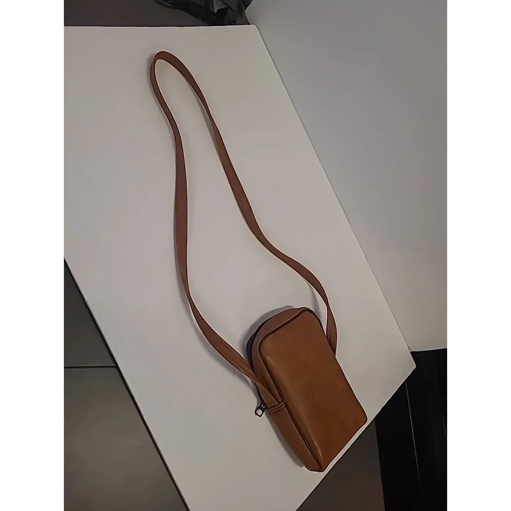 Kodak Ektra Vintage Crossbody Camera Shoulder Carry Bag Tote Leather Brown